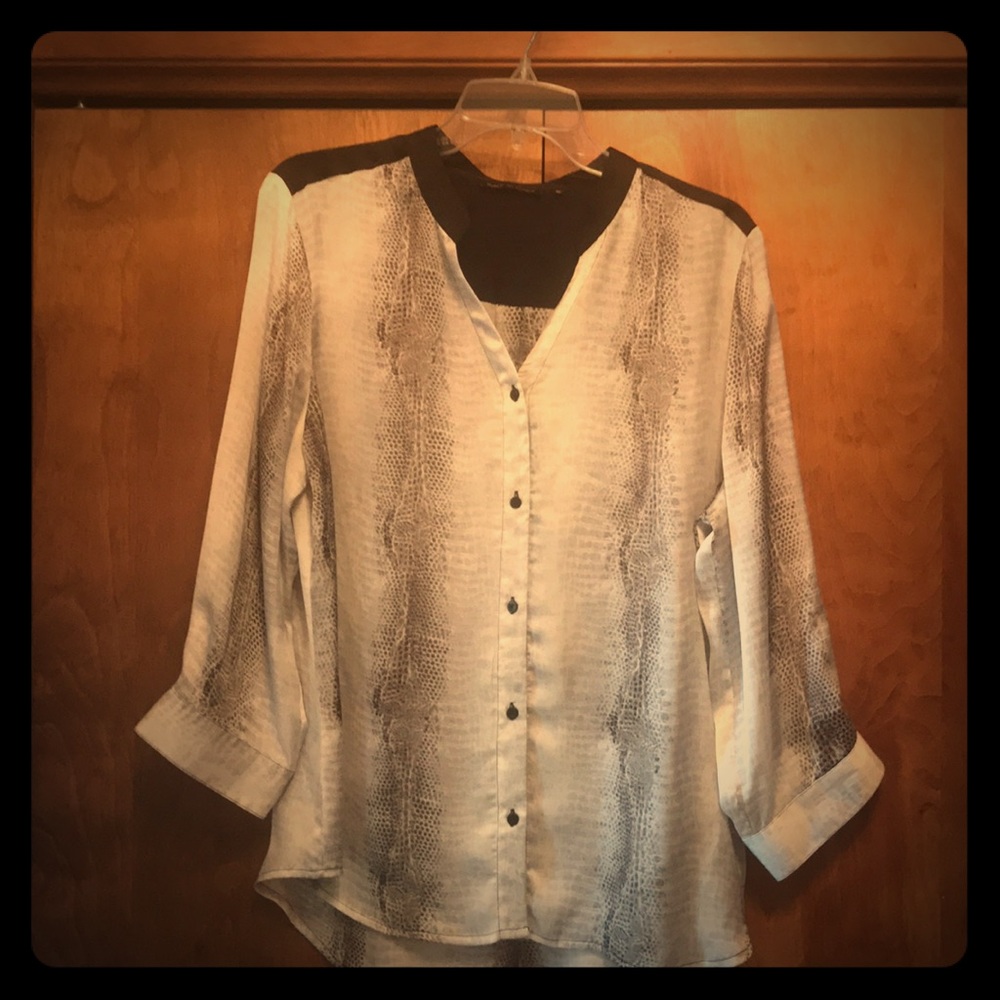 Snake print women’s blouse